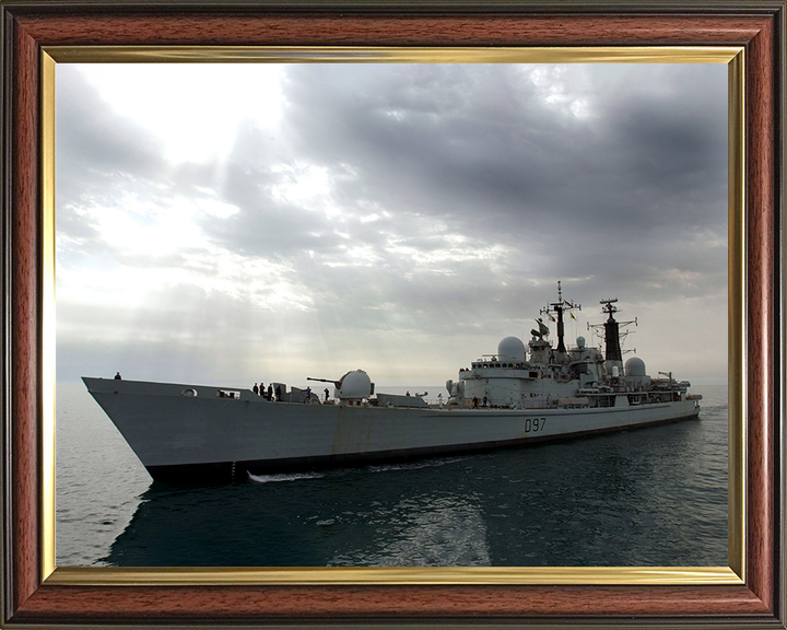 HMS Edinburgh (D97) Photo Print - Operation Telic 2003 - Royal Navy Type 42 Destroyer Hampshire Prints 10 x 8 Classic Frame No