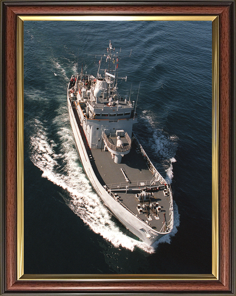 HMS Shetland (P298) Photo Print - From Above - Royal Navy Island Class Patrol Vessel
