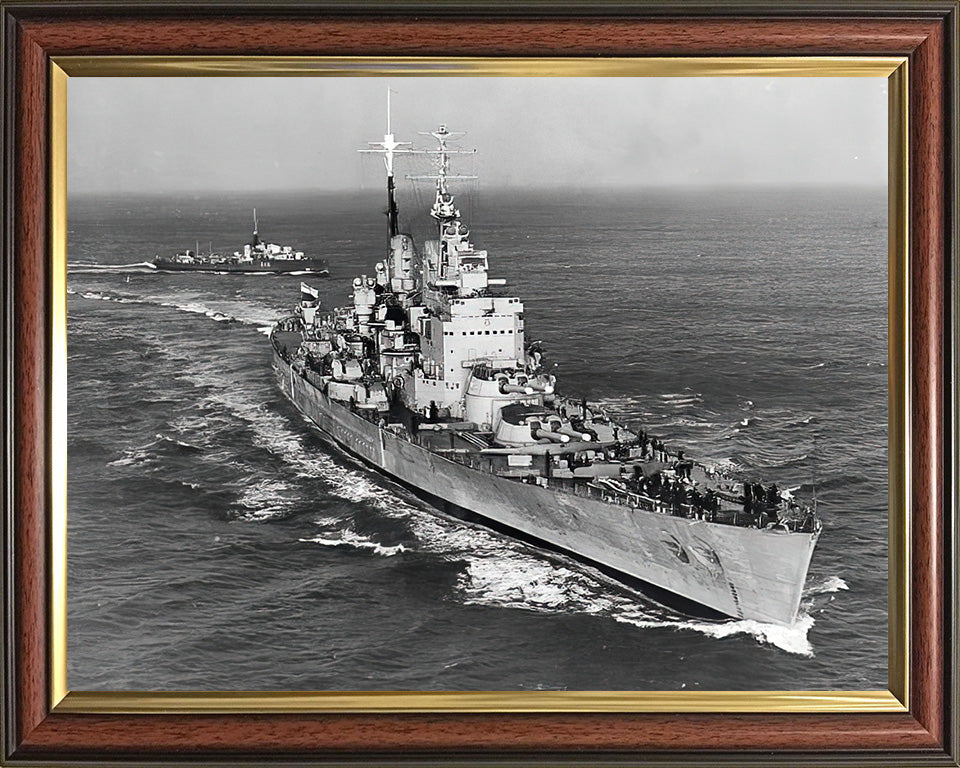 HMS Vanguard (23) Royal Navy fast battleship Photo Print or Framed Print - Hampshire Prints