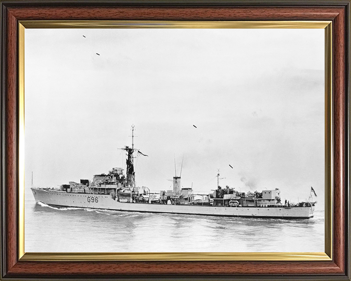 HMS Crossbow (G96) Royal Navy Weapon Class Destroyer Firing Photo Print Wall Art Decor Posters, Prints, & Visual Artwork Hampshire Prints 10 x 8 Classic Frame No