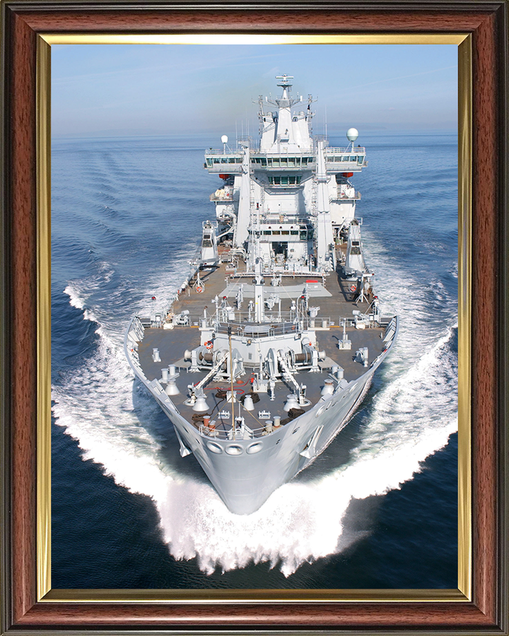 RFA Wave Ruler (A390) Photo Print - At Sea 2004 - Royal Fleet Auxiliary Wave Class Fleet Tanker Posters, Prints, & Visual Artwork Hampshire Prints 10 x 8 Classic Frame No