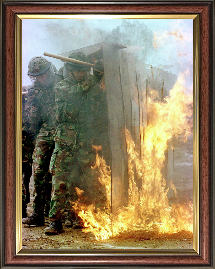 Soldiers During Crowd Control Training Photo Print - British Army