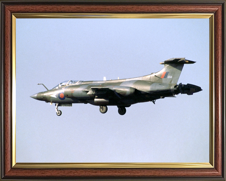 RAF Buccaneer in flight 1990 Photo Print - Royal Air Force Aircraft Posters, Prints, & Visual Artwork Hampshire Prints 10 x 8 Classic Frame No