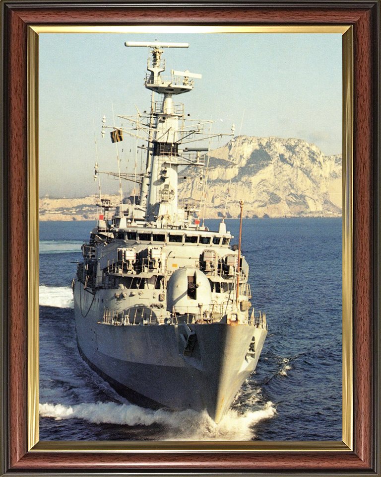 HMS Alacrity (F174) Royal Navy Type 21 Frigate Photo Print Bow View Wall Art Naval Decor Posters, Prints, & Visual Artwork Hampshire Prints 10 x 8 Classic Frame No