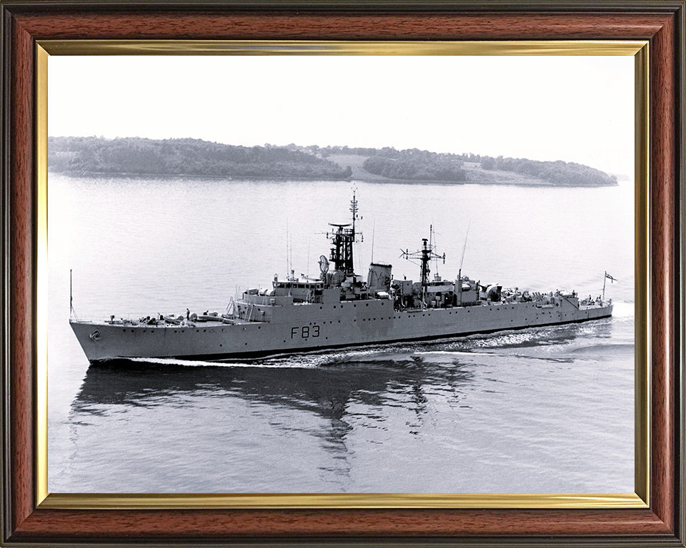 HMS Ulster (F83) Photo Print- Plymouth Sound 1969 - Royal Navy Type 15 Frigate