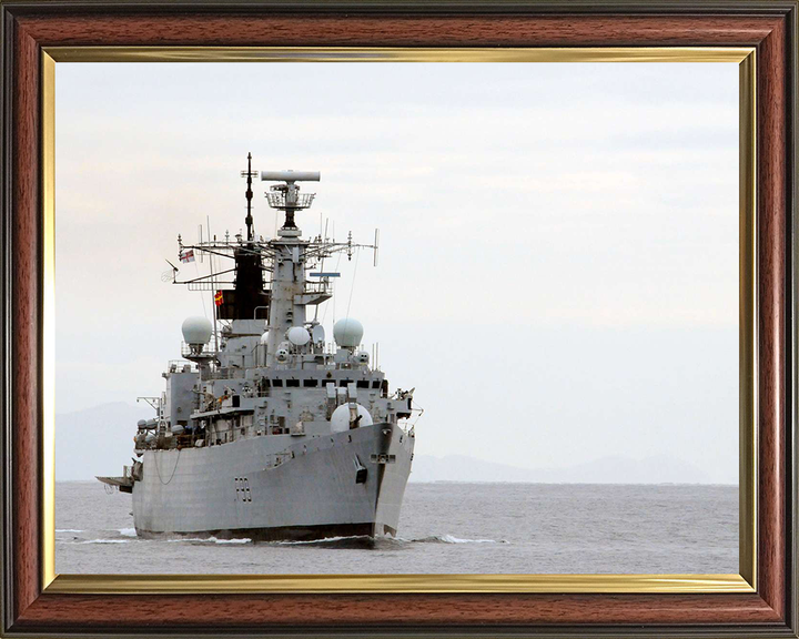 HMS Cornwall (F99) Photo Print - At sea 2010 - Royal Navy type 22 Frigate Hampshire Prints 10 x 8 Classic Frame No