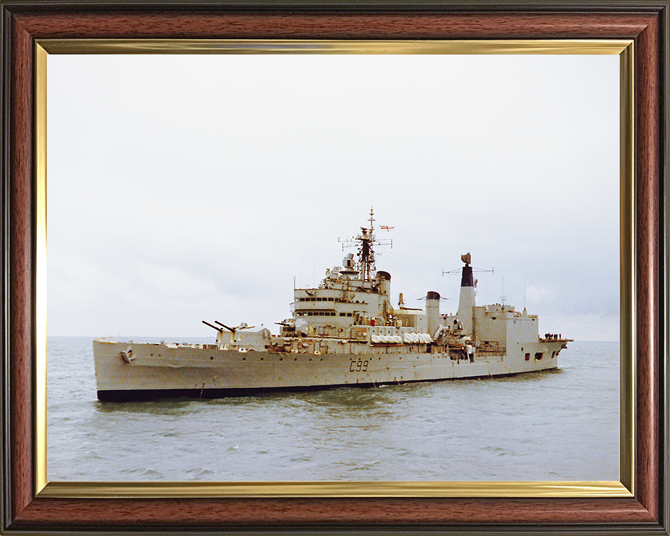 HMS Blake (C99) Royal Navy Tiger Class Light Cruiser Starboard View Photo Print Wall Art Decor Posters, Prints, & Visual Artwork Hampshire Prints 10 x 8 Classic Frame No