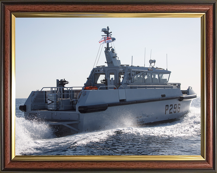 HMS Dagger (P296) Photo Print - At Sea - Royal Navy Cutlass Class Patrol Vessel Hampshire Prints 10 x 8 Classic Frame No