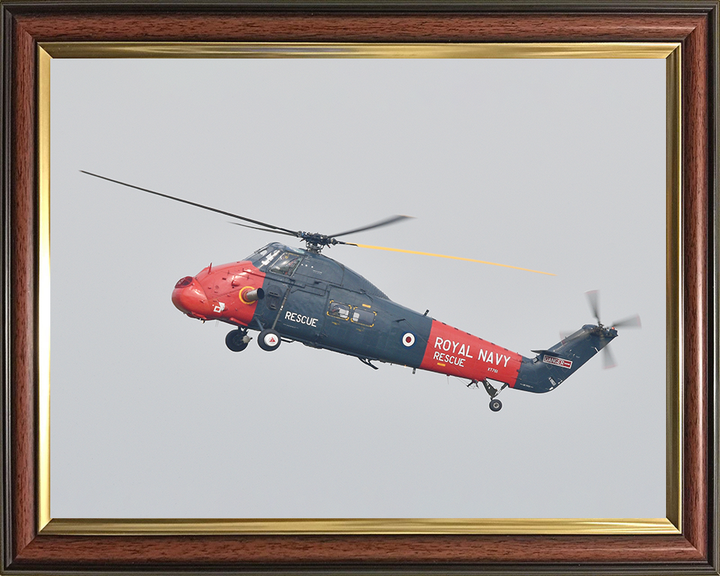 Westland Wessex HU5 Rescue Helicopter in Flight 2021 Photo Print - Royal Navy Aircraft Posters, Prints, & Visual Artwork Hampshire Prints 10 x 8 Classic Frame No