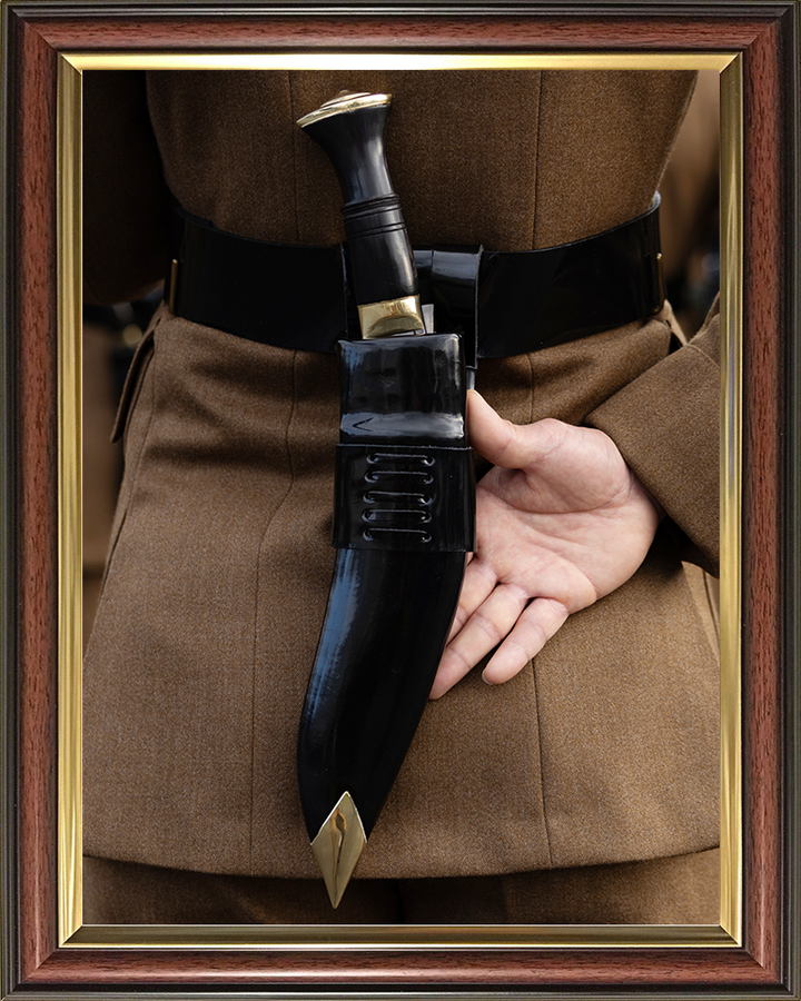British Army Royal Gurkha Rifles Kukri Knife Close Up 2025 Photo Print Wall Art Poster Posters, Prints, & Visual Artwork Hampshire Prints 10 x 8 Classic Frame No