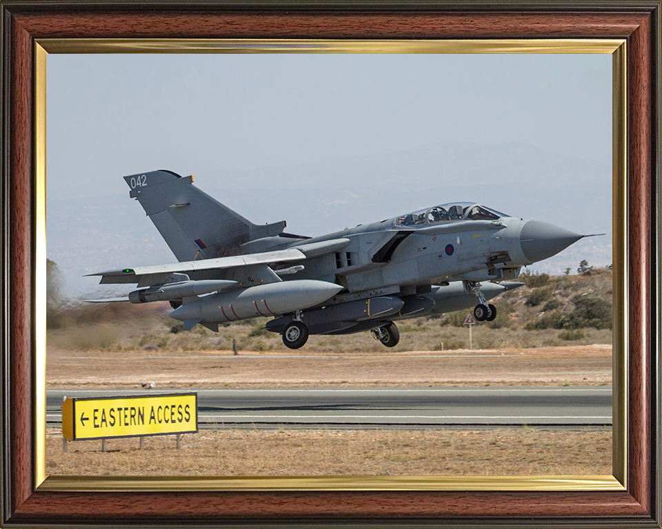 RAF Tornado GR4 903 Expeditionary Air Wing Photo Print - Royal Air Force Aircraft Hampshire Prints 10 x 8 Classic Frame No