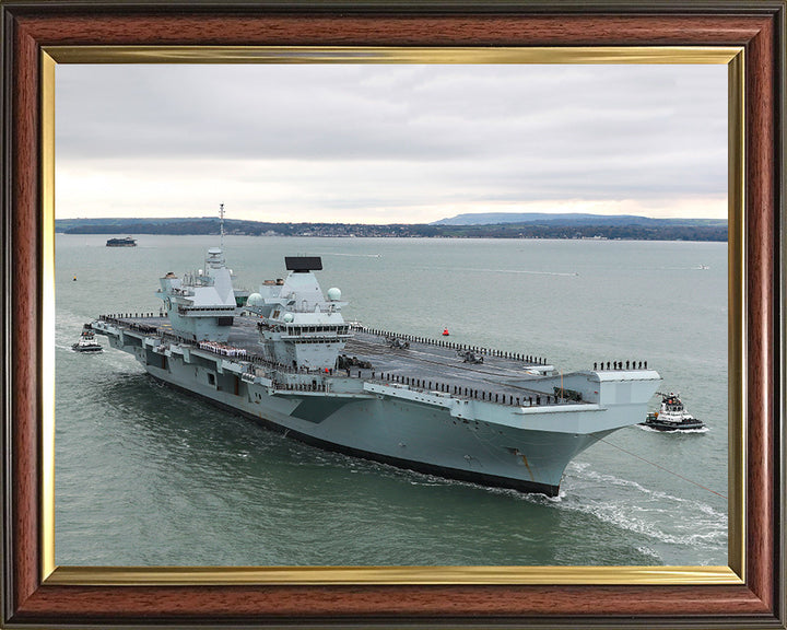 HMS Prince of Wales R09 | Photo Print | Framed Print | Queen Elizabeth Class | Aircraft Carrier | Royal Navy Hampshire Prints