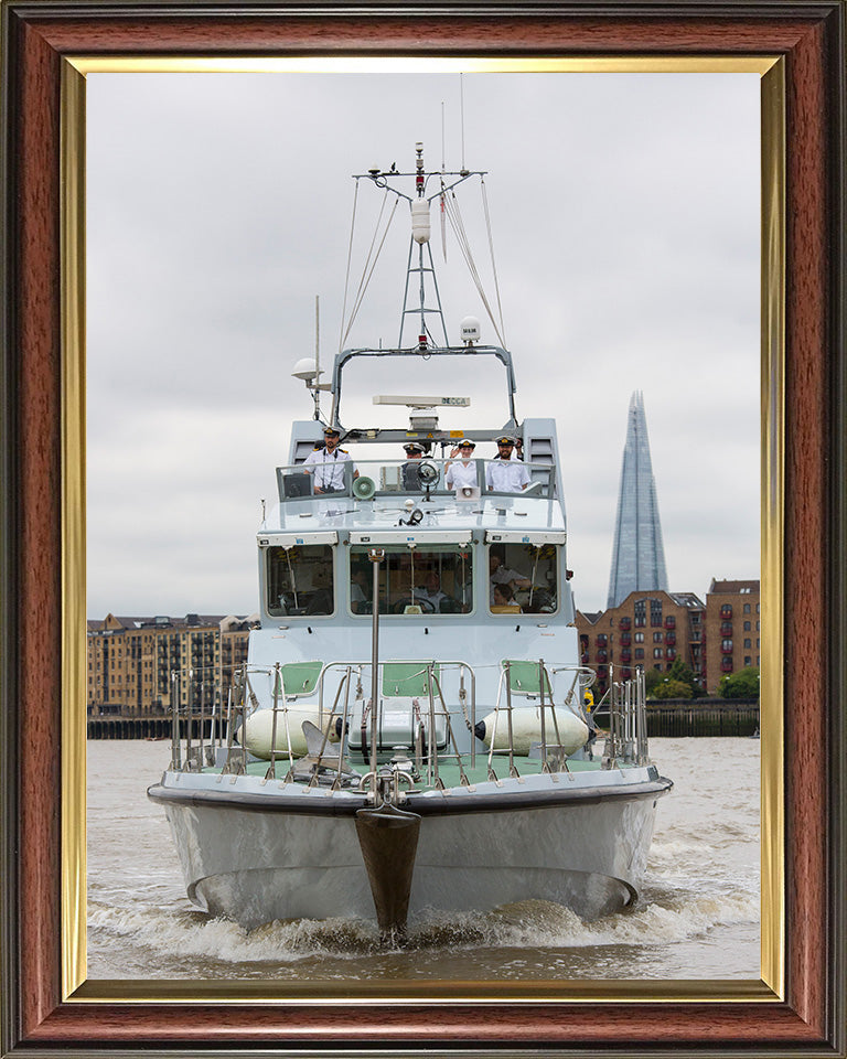 HMS Archer (P264) Photo Print - River Thames 2016 - Royal Navy Archer Class P2000 Patrol Vessel Posters, Prints, & Visual Artwork Hampshire Prints 10 x 8 Classic Frame No