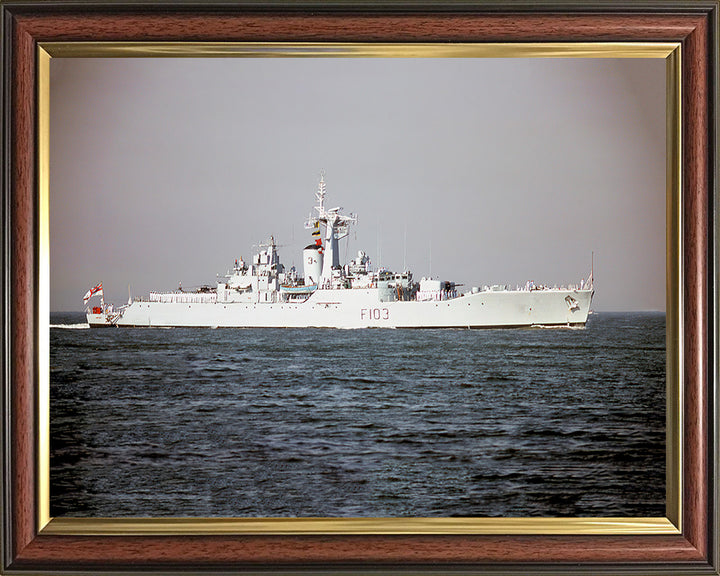 HMS Lowestoft F103 Royal Navy Rothesay class frigate Photo Print or Framed Print - Hampshire Prints