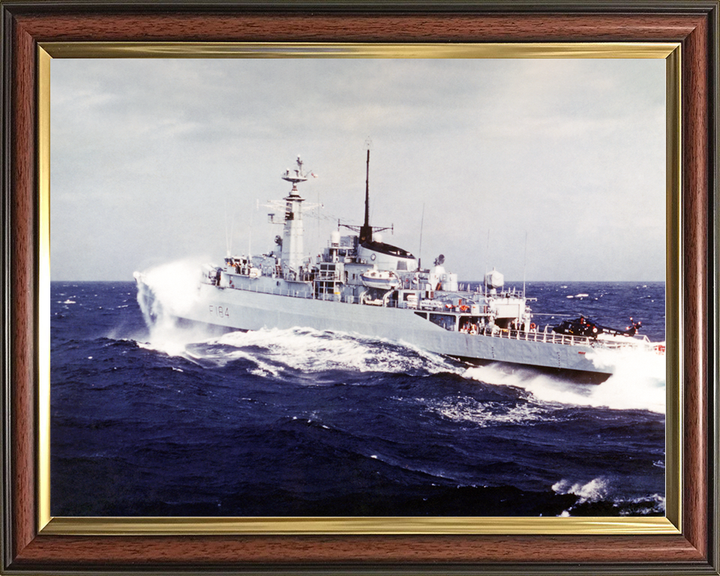 HMS Ardent (F184) Royal Navy Type 21 Frigate In Heavy Seas Photo Print Wall Art Decor Posters, Prints, & Visual Artwork Hampshire Prints 10 x 8 Classic Frame No