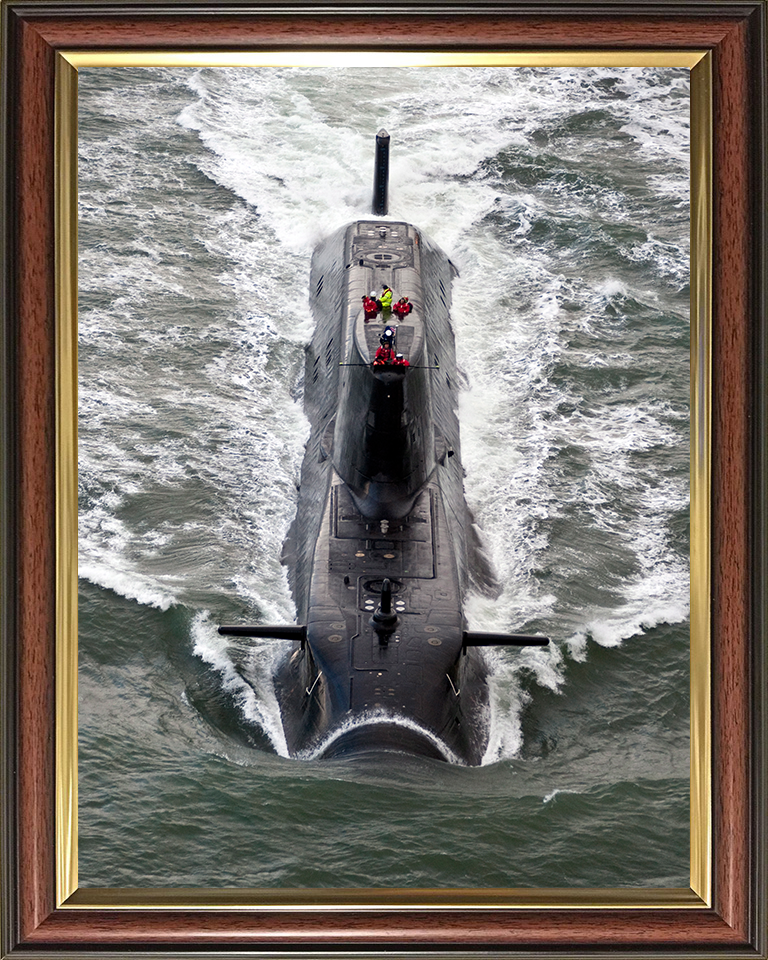 HMS Astute (S119) Photo Print - At Sea 2009 - Royal Navy Astute Class Submarine Hampshire Prints 10 x 8 Classic Frame No