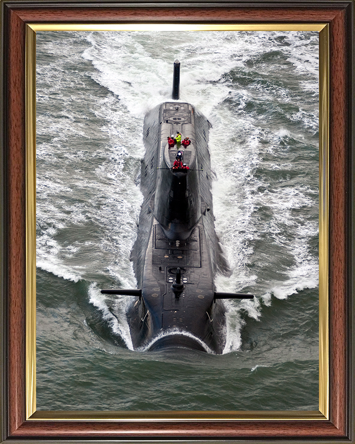 HMS Astute (S119) Photo Print - At Sea 2009 - Royal Navy Astute Class Submarine Hampshire Prints 10 x 8 Classic Frame No