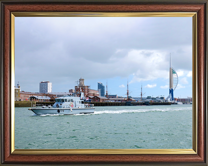HMS Blazer (P279) Royal Navy Archer Class P2000 Patrol Vessel Portsmouth Return 2019 Photo Print Wall Art Decor Posters, Prints, & Visual Artwork Hampshire Prints 10 x 8 Classic Frame No