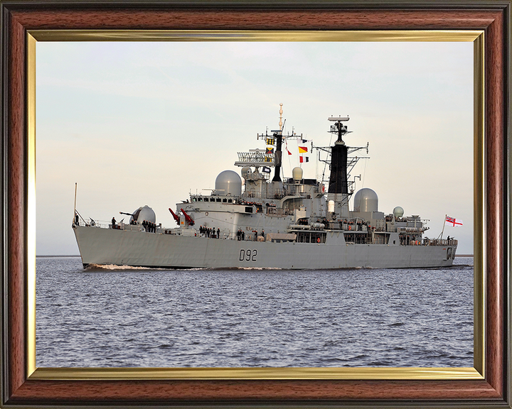 HMS Liverpool (D92) Photo Print - Entering Liverpool 2011 - Royal Navy Type 42 Destroyer Posters, Prints, & Visual Artwork Hampshire Prints 10 x 8 Classic Frame No
