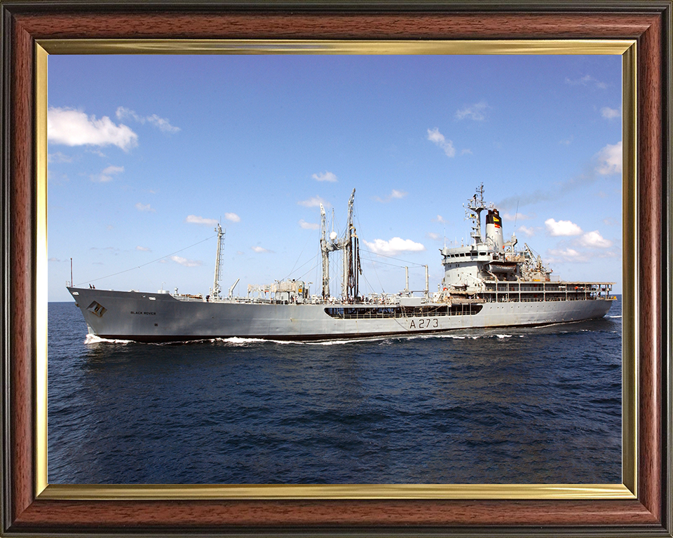 RFA Black Rover (A273) Photo Print - At Sea 2005 - Royal Fleet Auxiliary Rover Class Tanker Posters, Prints, & Visual Artwork Hampshire Prints 10 x 8 Classic Frame No