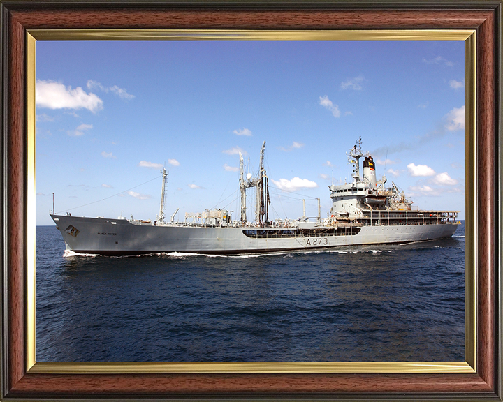 RFA Black Rover (A273) Photo Print - At Sea 2005 - Royal Fleet Auxiliary Rover Class Tanker Posters, Prints, & Visual Artwork Hampshire Prints 10 x 8 Classic Frame No