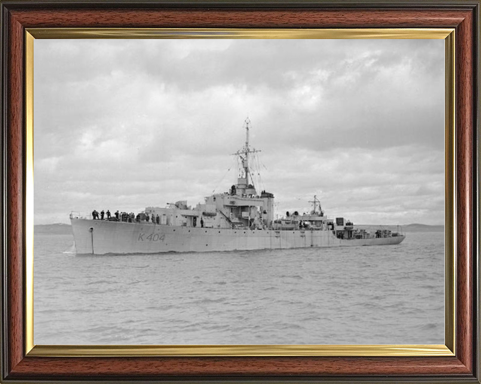 HMS Annan (K404) Royal Navy River Class Frigate Port Side View Photo Print Wall Art Decor Posters, Prints, & Visual Artwork Hampshire Prints 10 x 8 Classic Frame No