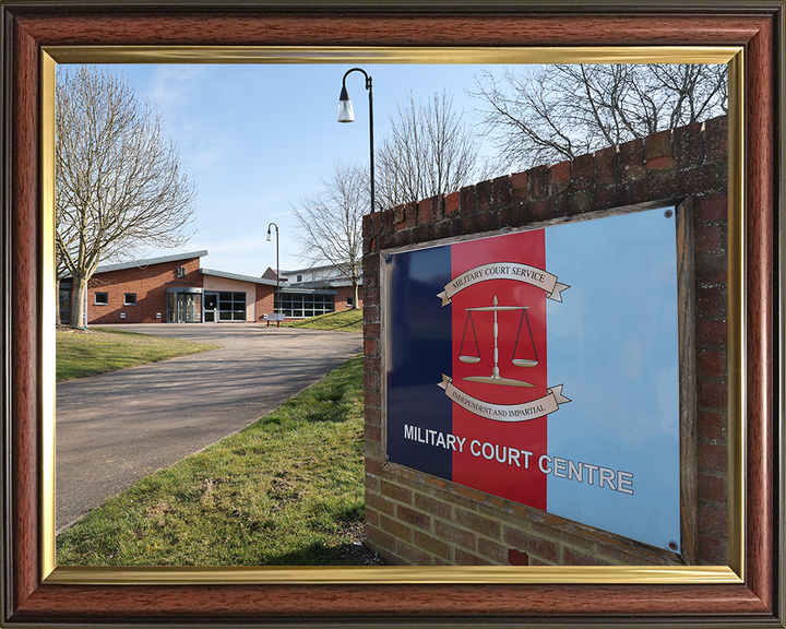 Bulford Military Court Centre Photo Print - British Army - Royal Navy - RAF Hampshire Prints 10 x 8 Classic Frame No
