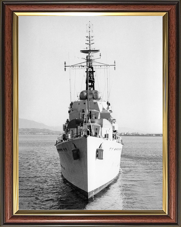 HMS Cavendish (D15) Royal Navy C Class Destroyer Bow View Photo Print Wall Art Decor Posters, Prints, & Visual Artwork Hampshire Prints 10 x 8 Classic Frame No