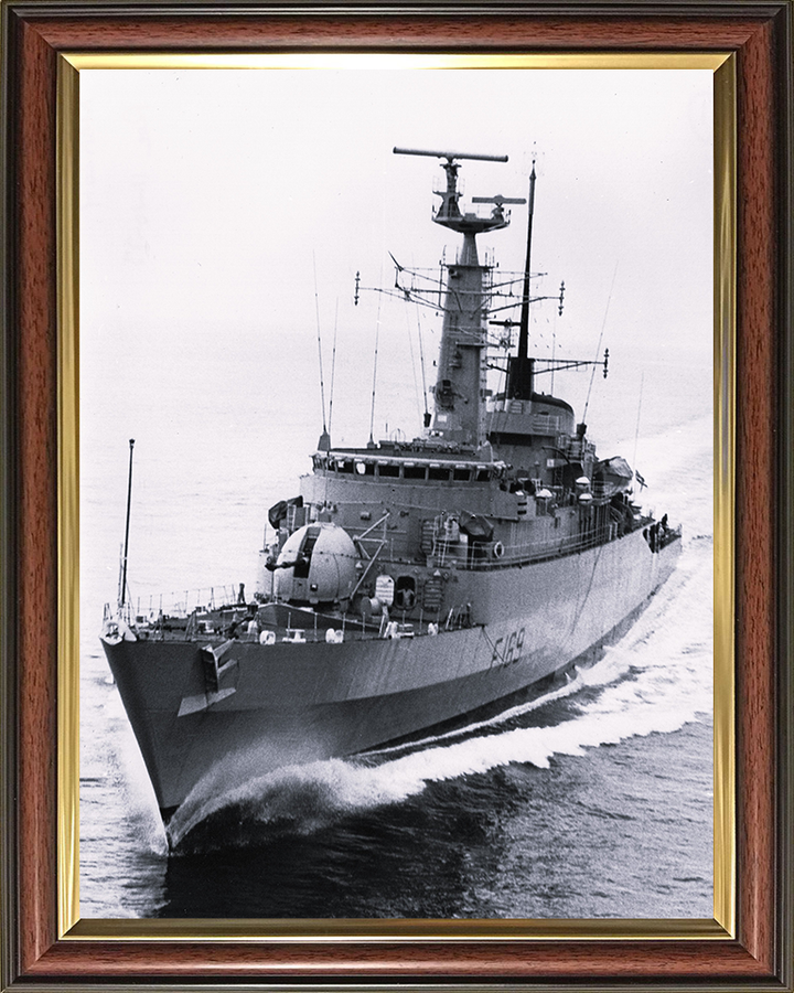 HMS Amazon (F169) Royal Navy Type 21 Frigate Sea Trials 1973 Photo Print Wall Art Decor Posters, Prints, & Visual Artwork Hampshire Prints 10 x 8 Classic Frame No