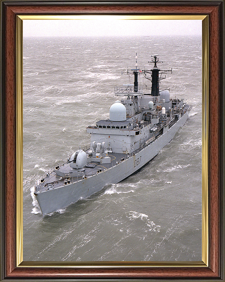 HMS Newcastle (D87) Photo Print - At Sea 1999 - Royal Navy Type 42 Destroyer