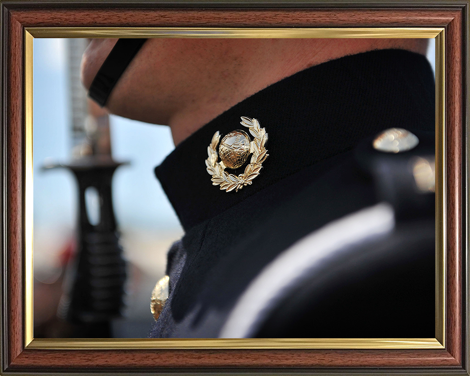 Royal Marine Commando number one uniform closeup Photo Print - Kings Squad Hampshire Prints 10 x 8 Classic Frame No