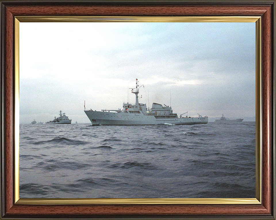 HMS Bulldog (A317) Photo Print - At Sea 1997 - Royal Navy Bulldog Class Survey Vessel