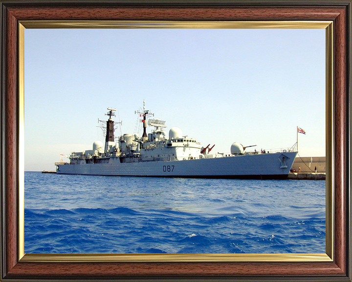 HMS Newcastle (D87) Photo Print - Rhodes 2000 - Royal Navy Type 42 Destroyer
