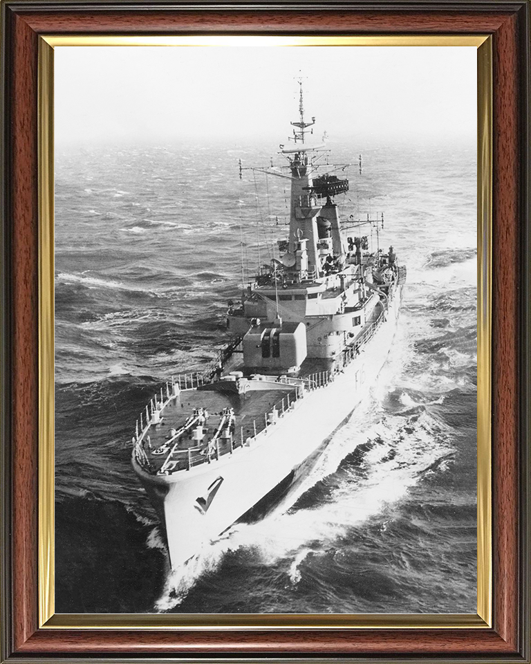 HMS Diomede (F16) Royal Navy Leander Class Frigate High Port Bow View Photo Print Wall Art Decor Posters, Prints, & Visual Artwork Hampshire Prints 10 x 8 Classic Frame No