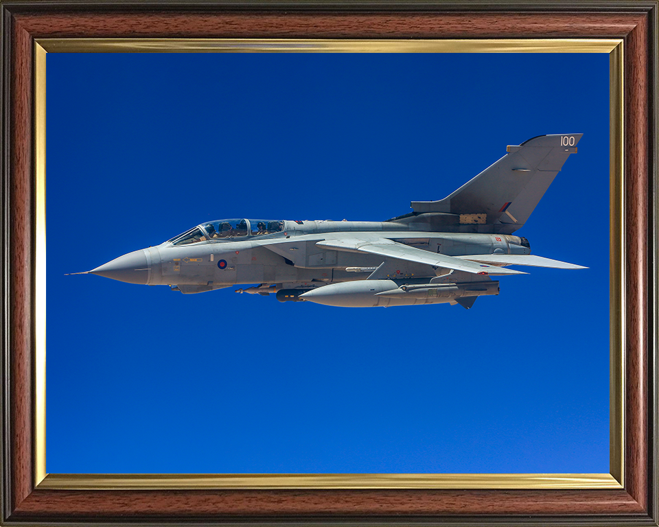 RAF Tornado GR4 in flight Photo Print - Royal Air Force Aircraft Hampshire Prints 10 x 8 Classic Frame No
