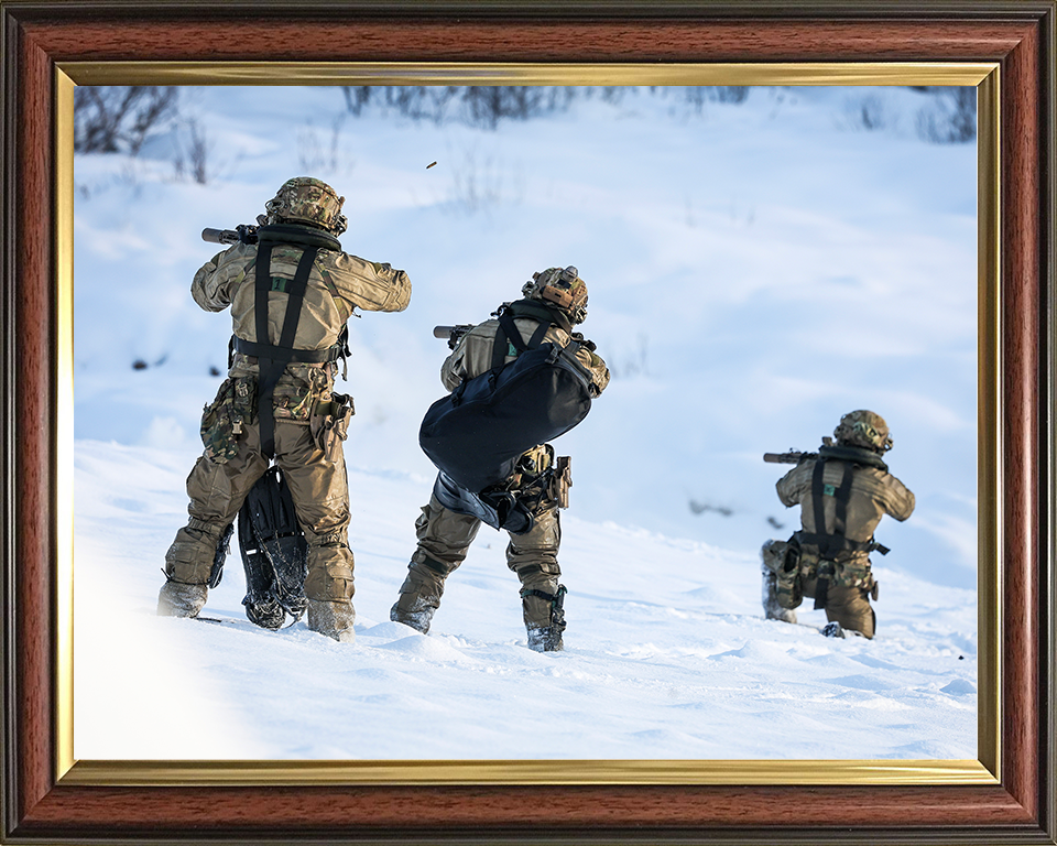 Royal Marines beach assault live firing Photo Print 30 Commando Wall Art Military Decor UK Poster Posters, Prints, & Visual Artwork Hampshire Prints 10 x 8 Classic Frame No