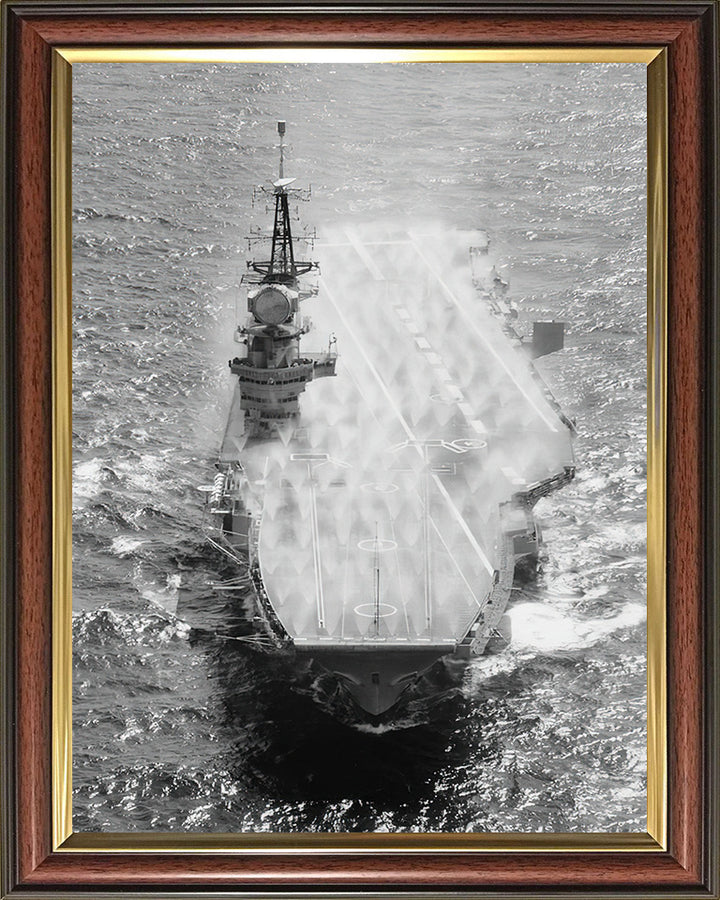 HMS Hermes R12 Royal Navy Centaur class Aircraft carrier Photo Print or Framed Print - Hampshire Prints