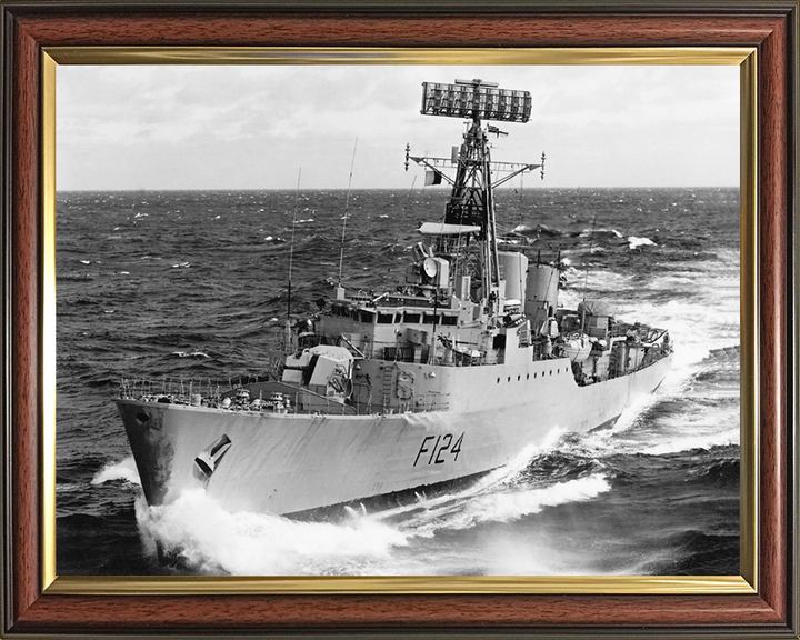HMS Zulu (F124) Photo Print - At Sea Sept 1965 - Royal Navy Tribal Class Frigate Posters, Prints, & Visual Artwork Hampshire Prints 10 x 8 Classic Frame No