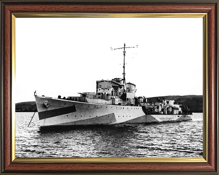 HMS Goathland L27 Royal Navy Hunt class destroyer Photo Print or Framed Print - Hampshire Prints