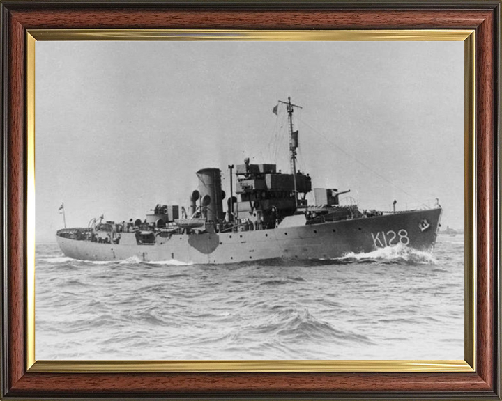 HMS Samphire K128 Royal Navy Flower class corvette Photo Print or Framed Print - Hampshire Prints