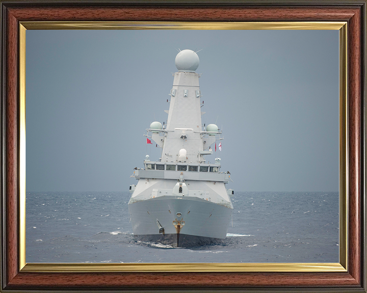 HMS Dauntless (D33) Royal Navy Type 45 Destroyer Bow View 2012 Photo Print Wall Art Decor Posters, Prints, & Visual Artwork Hampshire Prints 10 x 8 Classic Frame No