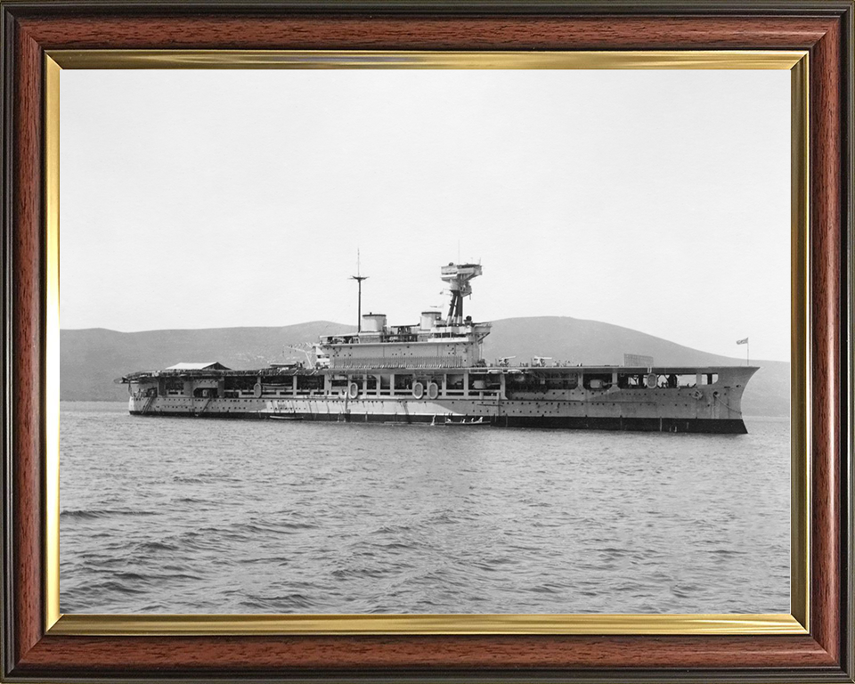 HMS Eagle (94) Royal Navy Eagle Class Aircraft Carrier Starboard Side Photo Print Wall Art Decor Posters, Prints, & Visual Artwork Hampshire Prints 10 x 8 Classic Frame No