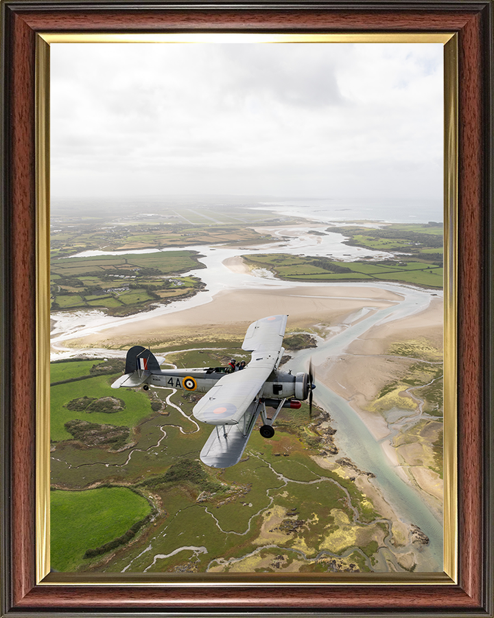 Royal Navy Swordfish Mk1 Plane From the Air Photo Print - Royal Navy Aircraft Hampshire Prints 10 x 8 Classic Frame No