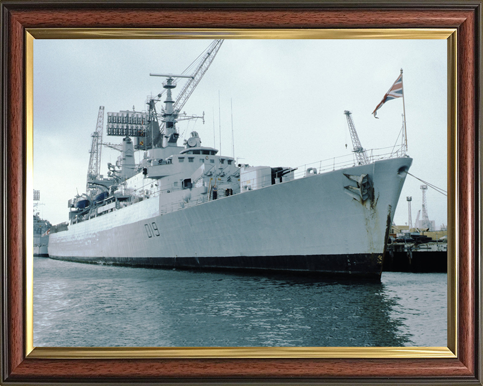 HMS Glamorgan D19 Royal Navy County class Destroyer Photo Print or Framed Print - Hampshire Prints