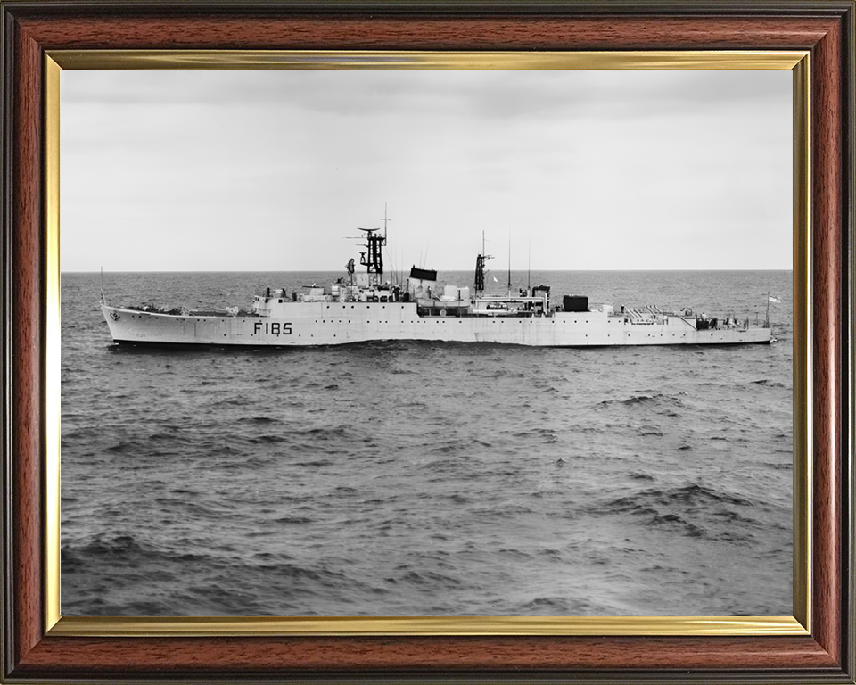 HMS Relentless (F185) Photo Print - At Sea 1950 - Royal Navy Type 15 Frigate Hampshire Prints 10 x 8 Classic Frame No