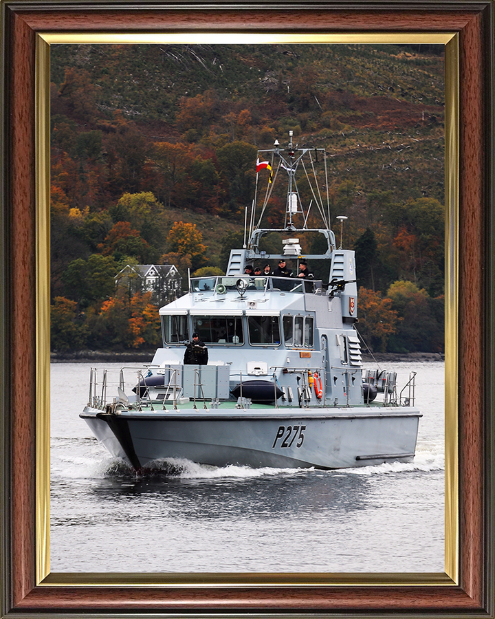 HMS Raider (P275) Photo Print - At Sea 2012 - Royal Navy Archer Class P2000 Patrol Vessel Hampshire Prints 10 x 8 Classic Frame No
