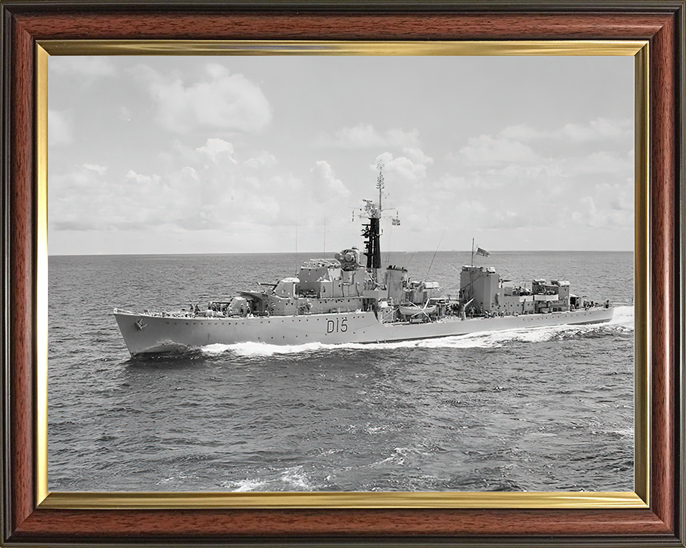 HMS Cavendish (D15) Royal Navy C Class Destroyer Underway Photo Print Wall Art Decor Posters, Prints, & Visual Artwork Hampshire Prints 10 x 8 Classic Frame No