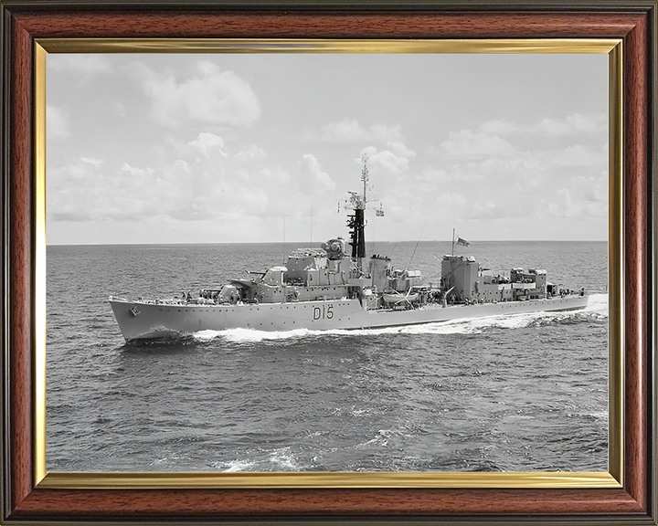 HMS Cavendish (D15) Royal Navy C Class Destroyer Underway Photo Print Wall Art Decor Posters, Prints, & Visual Artwork Hampshire Prints 10 x 8 Classic Frame No