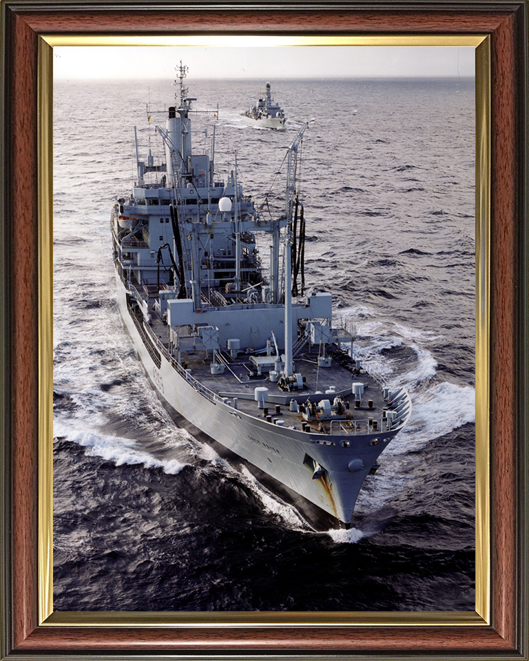 RFA Grey Rover (A269) Photo Print - High Bow View - Royal Fleet Auxiliary Rover Class Tanker Posters, Prints, & Visual Artwork Hampshire Prints 10 x 8 Classic Frame No
