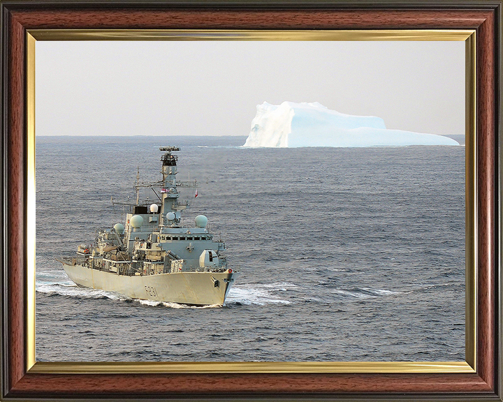 HMS Argyll (F231) Photo Print - South Atlantic 2013 - Royal Navy Type 23 Frigate Posters, Prints, & Visual Artwork Hampshire Prints 10 x 8 Classic Frame No